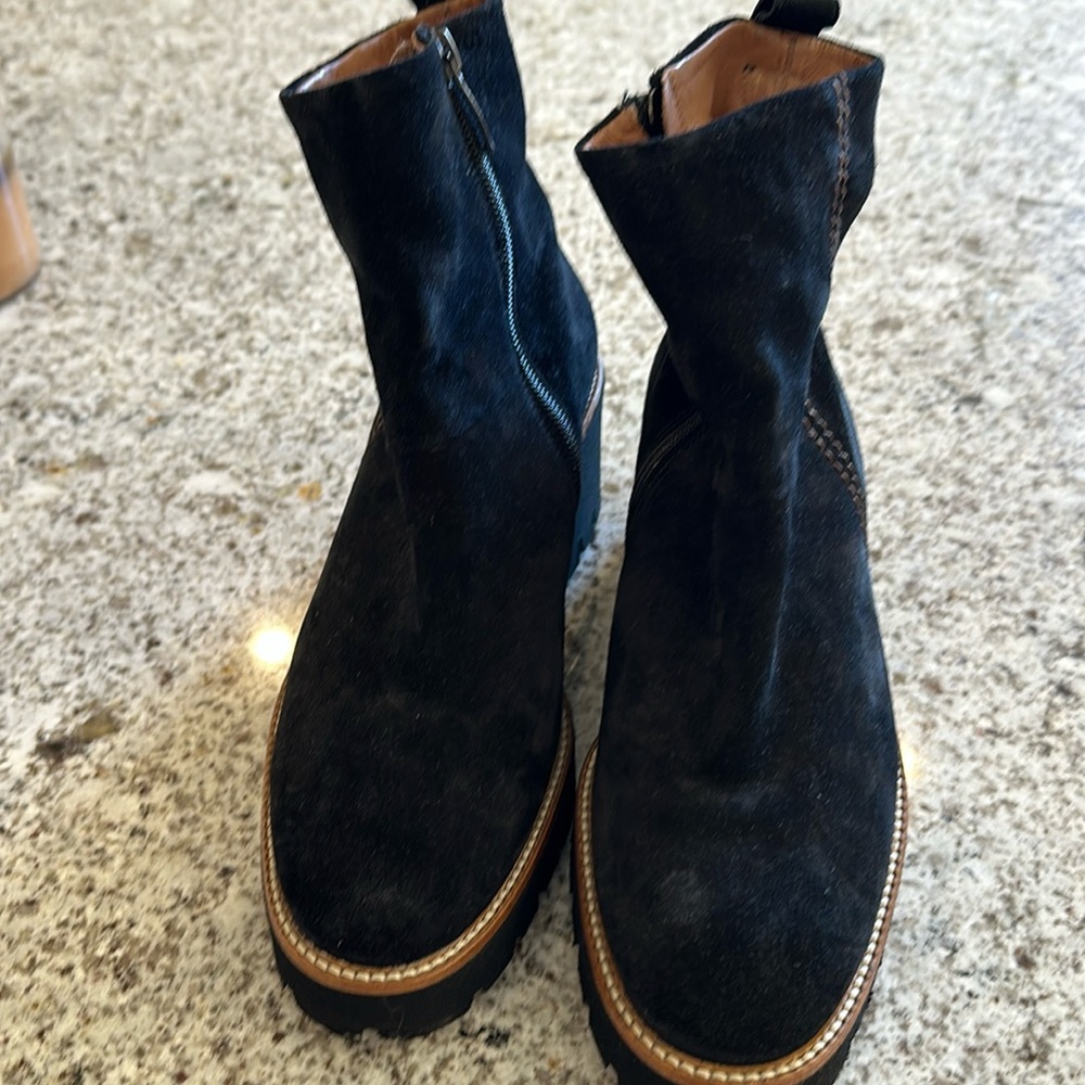 Paul Green Black suede boots